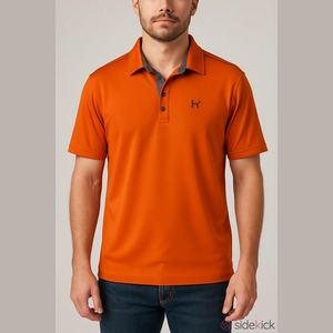 Men's Orange Polo Shirt